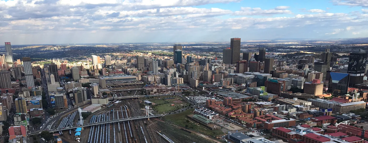 Arrive Johannesburg