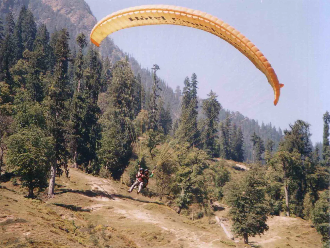 Paragliding over Solang Valley