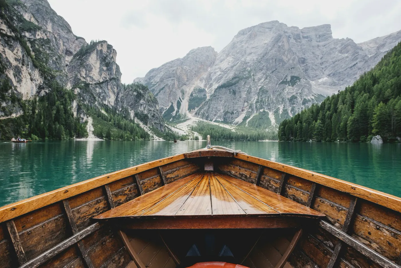 Lake surrounded by mountains